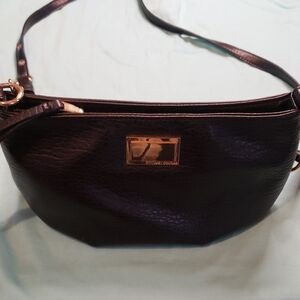 Black Leather Juicy Couture Pouchette Cross Body